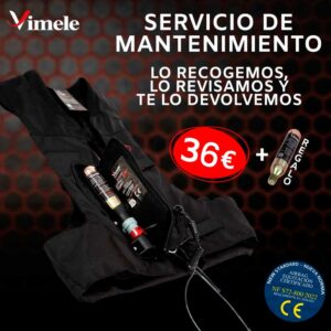 Mantenimiento chaleco airbag vimele