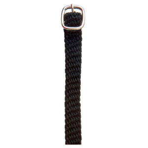 Correa espuela inglesa HH nylon gruesa negro con hebilla