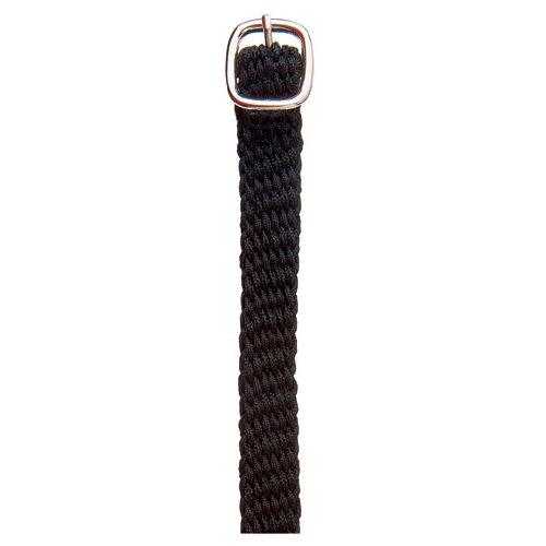 Correa espuela inglesa HH nylon gruesa negro con hebilla
